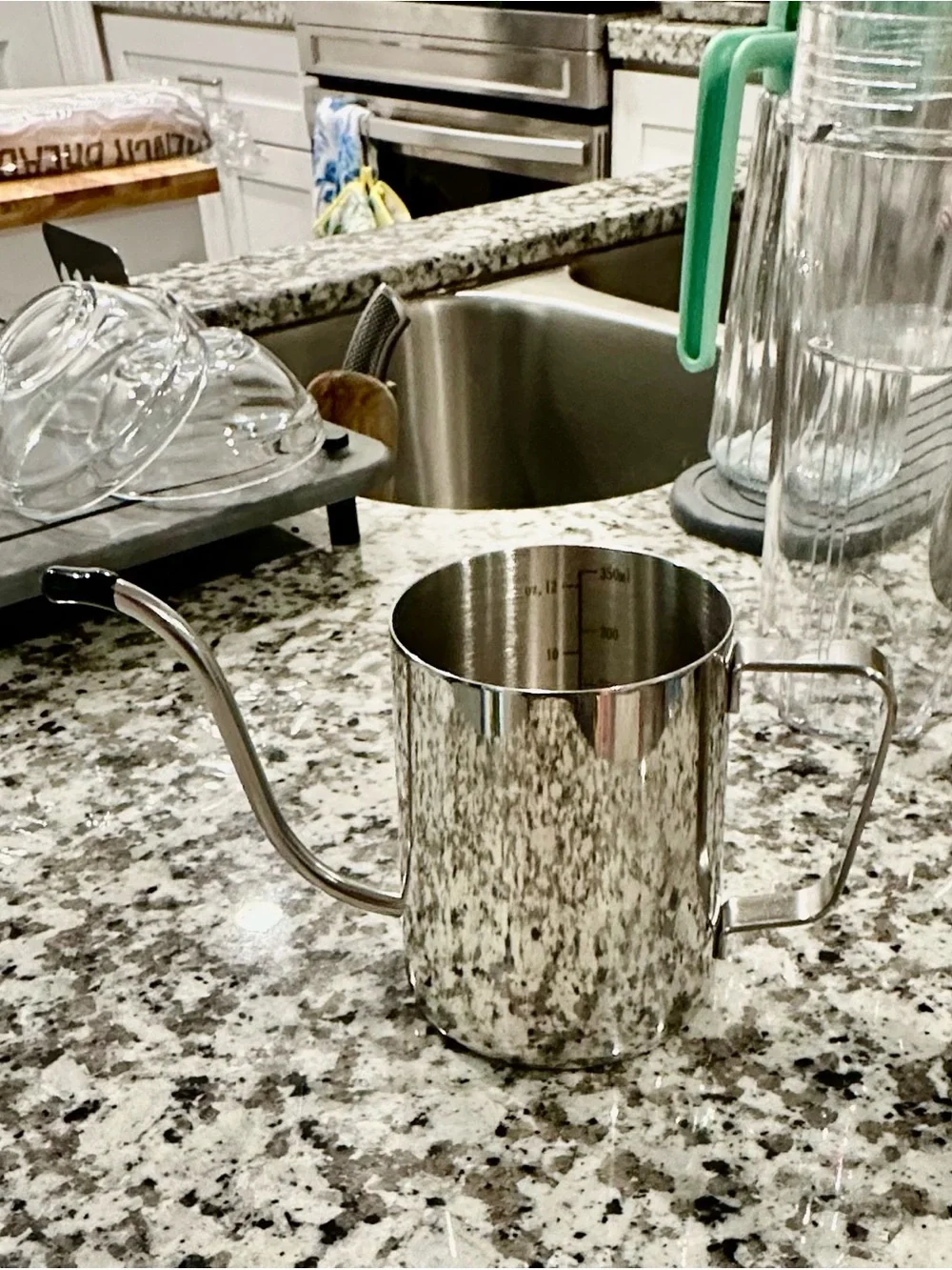 Stainless steel Watering Pitcher Or Creamer 12 OZ  NWOT!